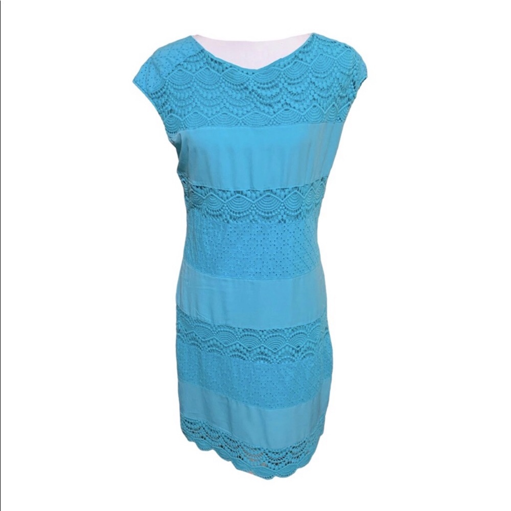 The Limited Sheath Cocktail Dress 👗 Turquoise, Small